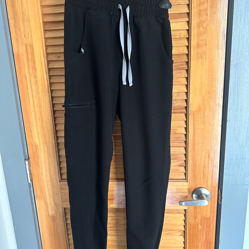 Figs Black Technical Jogger Pants